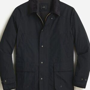 J. Crew Highland Skye Mens Jacket Navy Blue Cotton Blend Plaid Size XXL